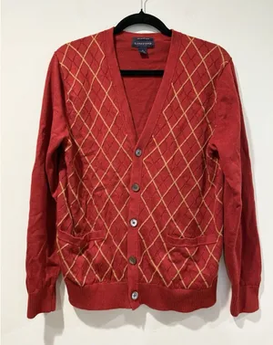 Lands End Cardigan Med/Lg 100%Cotton Oversized Academia Preppy Collegiate Twee thumbnail 1