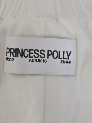 Princess Polly White High-Waist Gauze Shorts thumbnail 7