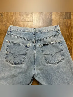 Vtg Y2K Harley-Davidson Baggy Cut Off Jorts Distressed Denim Jean Shorts Sz 31 thumbnail 9