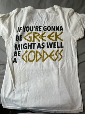 Delta Zeta Bid Day Tshirt White Size M thumbnail 1