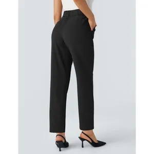 Halara Flex High Waist Tapered Black Work Pants Women Medium Pockets Stretch New thumbnail 8