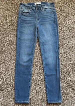 Flying Monkey Women's Blue Skinny Jeans thumbnail 1