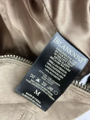 Blank NYC Tan Suede Leather Long Sleeve Cropped Moto Jacket M thumbnail 5