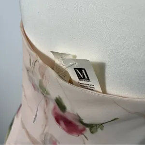Maurices Deadstock Floral Cream‎ Rose Vintage Y2K Midi Dress Womens Medium thumbnail 6