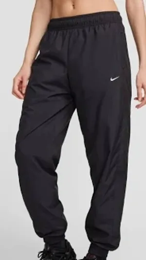 Nike Pants Black Athletic Activewear UV Protection Mid-Rise Loose Joggers Small thumbnail 1