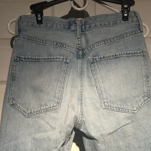 Agolde Light Blue Distressed High Rise Jeans thumbnail 5