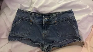 edikted mini jean shorts  thumbnail 2