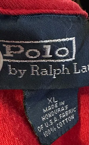 Polo by Ralph Lauren Red Pocket Tee is a size X-Large. thumbnail 3