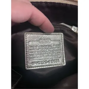 Coach Gold Jacquard Signature Gold Sequins Zip Tote Purse H1120-F17574 14x9 bag thumbnail 3