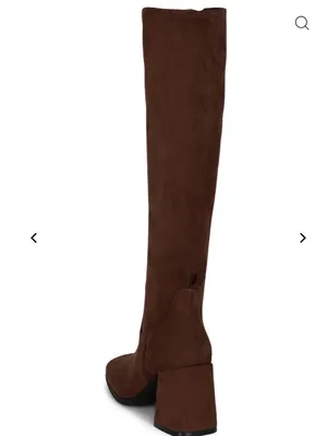 Jeffrey Cambell Hot Lava -K2 Knee-high stretch boot, Brown Suede, Size 10, NWT thumbnail 4