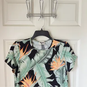 Show Me Your Mumu Small Birds Of Paradise‎ Mini Shirt Dress Resortwear Boho thumbnail 5