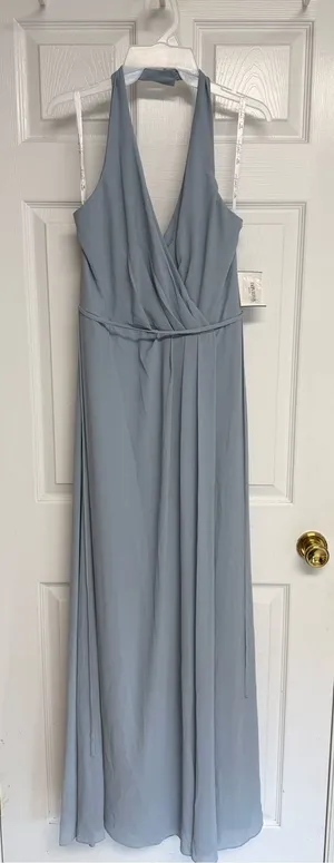 David's Bridal Bridesmaid Formal Blue Bridesmaid Dress NWT thumbnail 1