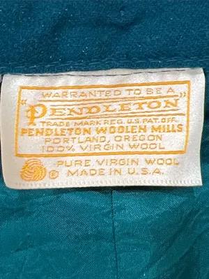 Pendleton Vintage 70s Teal Virgin Wool Lined Pants Size 12 thumbnail 8