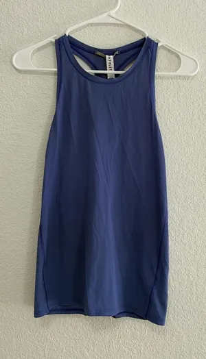 Athleta Blue High-Neck Performance Tank thumbnail 1