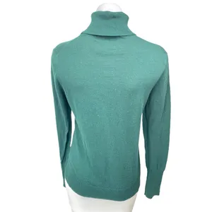 1.State Green Teal Long Sleeve Turtleneck Cutout Pullover Sweater Top Size M thumbnail 3