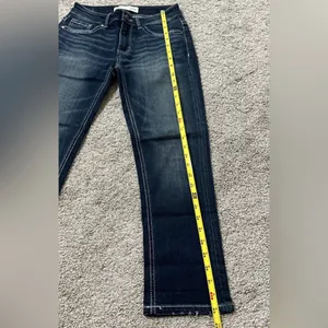 BKE Stella Med Rise Slim Fit Women's Dark Blue Jeans thumbnail 3