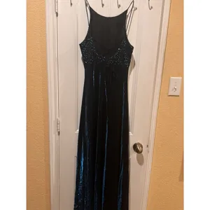 BLONDIE and ME EVENING, Size 7/8, Teal, Sparkle/Lined w/Sequins. Made In USA thumbnail 5