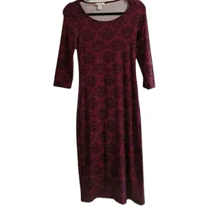 ✨HP✨Bodycon Dress: Burgundy thumbnail 3