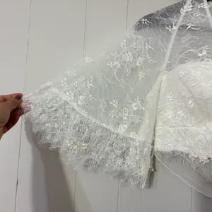 Sherri Hill Ivory Lace Bridal Topper Shrug Size 4 Open Back Wedding Lace Bolero thumbnail 6
