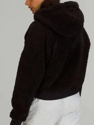 Lululemon Textured Fleece 1/2 Zip Black thumbnail 3