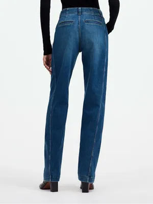 Madewell Tapered Denim Trousers Size 27 Calvert Wash Comfort Stretch High Rise thumbnail 3