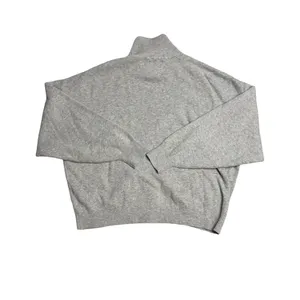 ✨🩶 Abercrombie & Fitch Gray‎ Mock Neck Ribbed Sweater XL 🩶✨ thumbnail 3