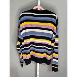 BDG‎ Urban Outfitters Striped Oversized Sweater Black Yellow L Boyfriend Fit thumbnail 9