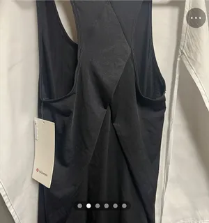 NWT Lululemon sheer black tank size 4 thumbnail 2