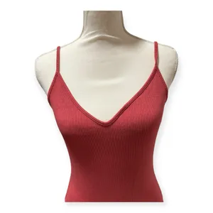 Lulu's Red Ribbed Bodysuit‎ thumbnail 3