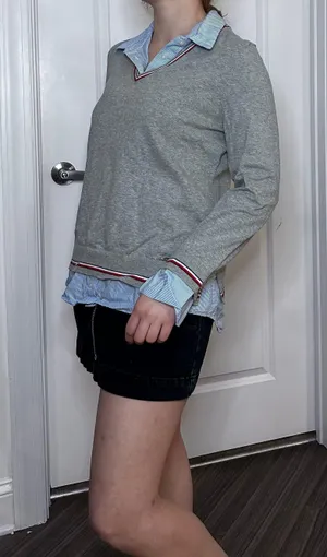 Tommy Hilfiger Layered Button Down/Sweater Combo - L thumbnail 1