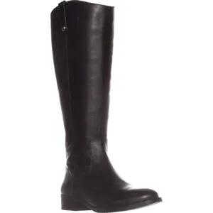 NEW INC International Concepts Fawne Leather Knee-High Riding Boots Black 8.5M thumbnail 3