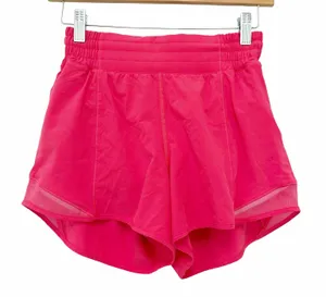 Lululemon Pink Hotty Hot Shorts High Rise 4" Inseam Sz 4 thumbnail 1