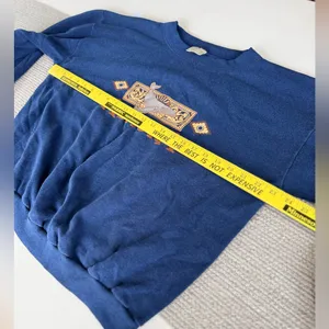 Vintage Navy Blue Alaska Cropped Mockneck Sweatshirt thumbnail 5