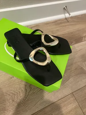 INC Myliee Toe-Post Sandals with Gold Accent only worn a couple of times thumbnail 2