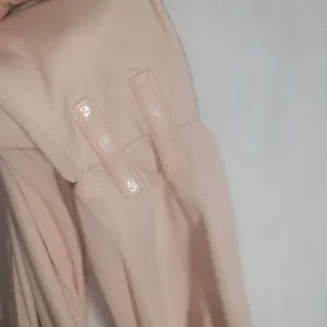 Lulus Heavenly Hues Blush Pink Chiffon Maxi Dress Small Pleated Plunging V-neck thumbnail 13