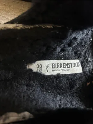 Birkenstock Black Faux Fur Double-Strap Sandals thumbnail 2
