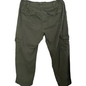Old Navy Alpine Tundra Green Mid-Rise Wide-Leg Cargo Pants thumbnail 2
