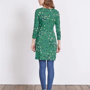 Boden Gray Polka Dot Marion Jersey Tunic Dress Size 6‎ Regular thumbnail 8