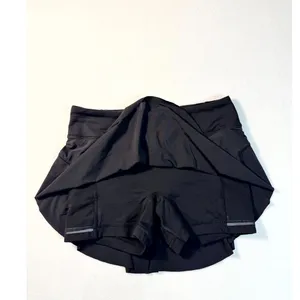 Lululemon Women’s Size 4 Black‎ Running Skort Built-In Shorts Pockets thumbnail 4