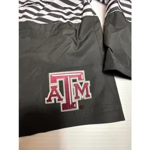 Gameday Couture Parka Jacket Texas A&M‎ Women Black White Stripe NWT Size M thumbnail 4
