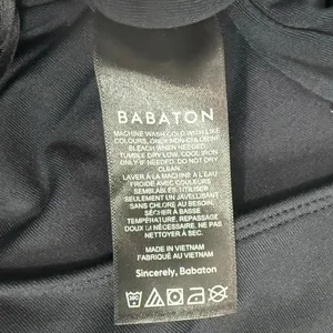 Babaton Black Square Neck Long Sleeve Nylon Spandex Thong Bodysuit Size L thumbnail 10