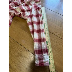 Old Navy The Boyfriend‎ Shirt Size Medium Plaid Long Sleeve Button Down Cotton thumbnail 6