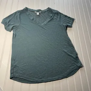 Athleta Womens Short Sleeve T-Shirt Bundle Set of 3 Navy Teal Striped Medium thumbnail 5