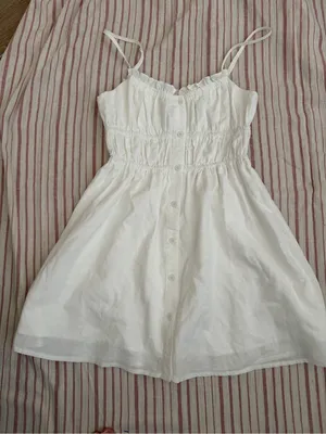 Hello Molly White Ruffled Smocked Mini Dress thumbnail 4
