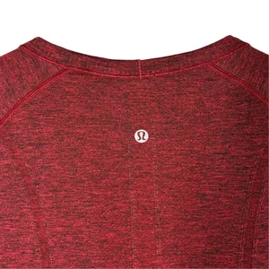 Lululemon Swiftly Tech Long Sleeve Crew Neck Top Black True Red Womens Size 10 thumbnail 7