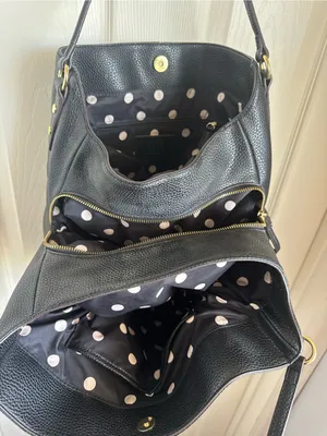 Anne Klein Large Black Shoulder Bag thumbnail 5