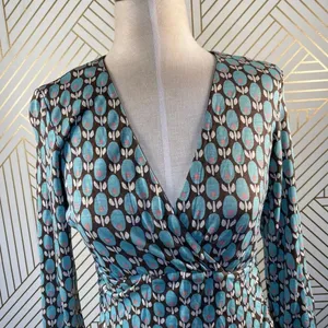 Boden‎ Jersey Floral Faux Wrap V-Neck Dress WH148 thumbnail 2