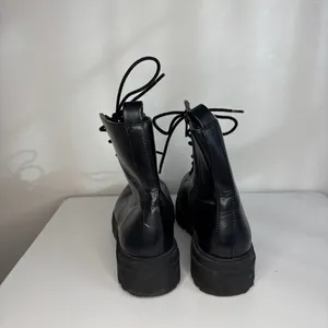 a new day- Black Combat Boots thumbnail 4