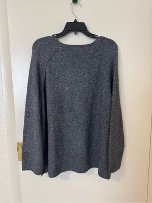 Vince Camuto Heather Gray Knit Crewneck Raglan Sleeve Sweater NWT Size 1X thumbnail 4