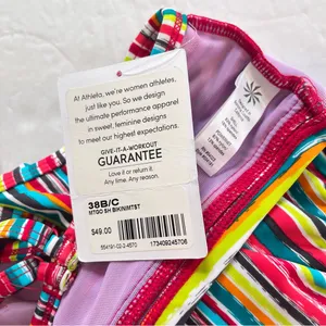Athleta Montego Colorful Stripes Shirred Underwire Adjustable Bikini Top 38B/C‎ thumbnail 10